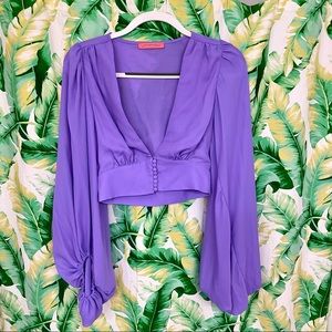 NWOT Purple long sleeve Blouse 💜💜💜